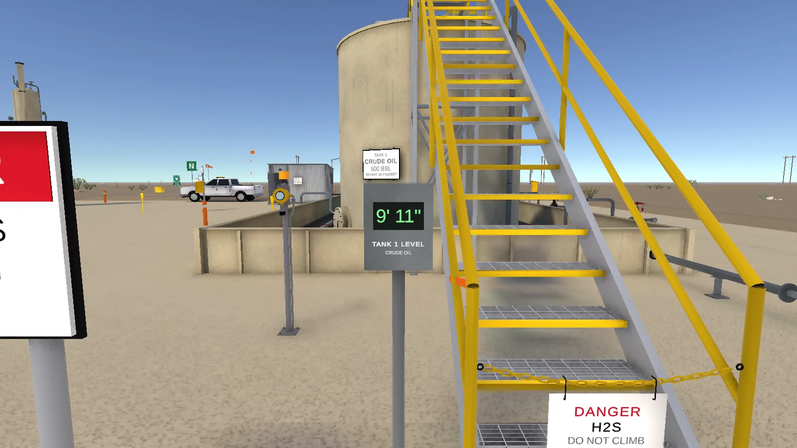 Tank gauging on the catwalk